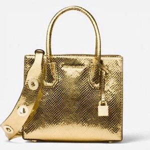 Michael Kors Mercer, MD Messenger, Gold